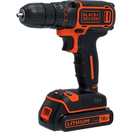 Black & Decker BDCDC18 18V 1.5Ah Li-ion Şarjlı Darbesiz Matkap