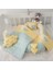 Jaju Baby Yeşil Yıldızlı 5 Parça Lüx   Babynest Set 1