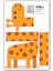 W-145 Çocuk Odası Zürafa Boy Ölçer Duvar Sticker 3
