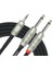 LGY362L2MBK 3,5 mm TRS - 2 X 1/4 Mono Jak Kablo 2 mt 1