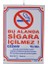 Sigara İçilmez 50x70 cm Çıtalı 1