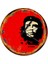 Eskitilmiş Zeminde Che Guevara Desenli Duvar Saati 30 X 30 Cm 1