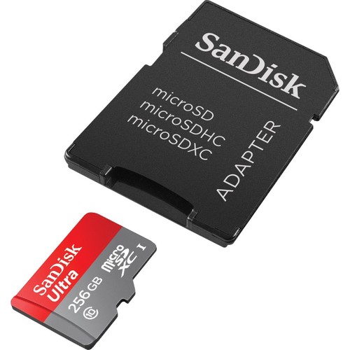 SanDisk Ultra 256GB MicroSDXC Hafıza Kartı + Adaptör 95MB/S UHS-I Class 10 Yüksek Hız
