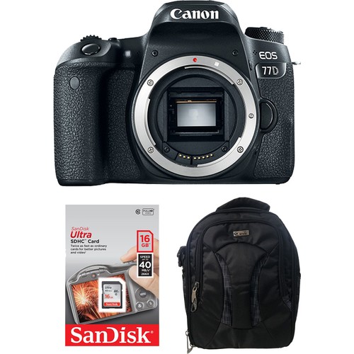 Canon EOS 77D Body + Hafıza Kartı + Eye Sırt Çantası 2.319,00 TL