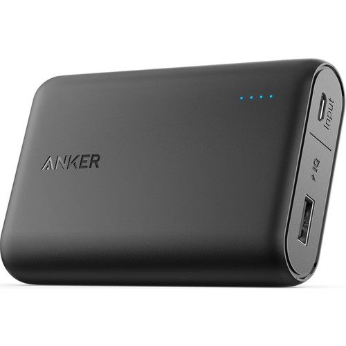 Anker PowerCore 10000 Taşınabilir Şarj Cihazı PowerBank Siyah - 1 Metre Anker Micro Usb Kablosu ve Seyahat Çantası Hediyeli 79,90 TL