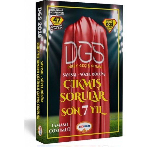 Yediiklim 2018 Dgs Tamamı Çözümlü Son 7 Yıl Çıkmış Sorular ...