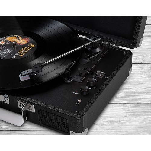 Mikado Nostalgia Mn-P317 Siyah Turntable+Rca+Bluetooth Destekli Müzik Kutusu - 188,99 TL
