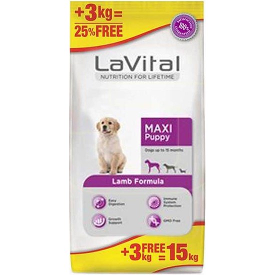 Lavital Maxi Puppy Lamb Kuzulu Büyük Irk Yavru Köpek Maması Fiyatı
