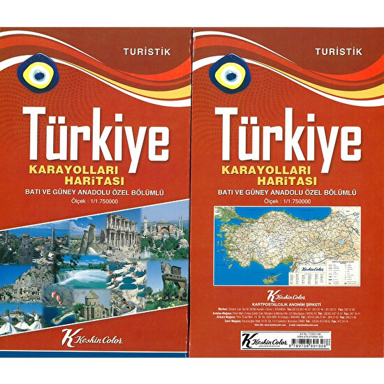 Keskin Color Türkiye Kara Yolları Haritası
