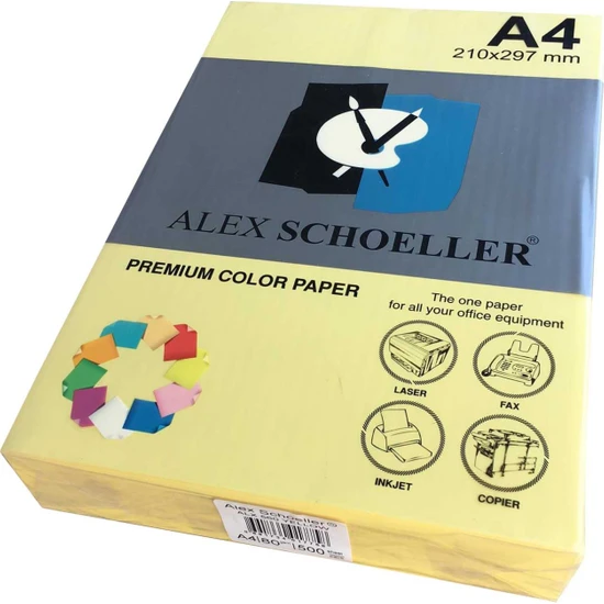 Alex Schoeller A4 Fotokopi Kağıdı 500 lü Sarı 560