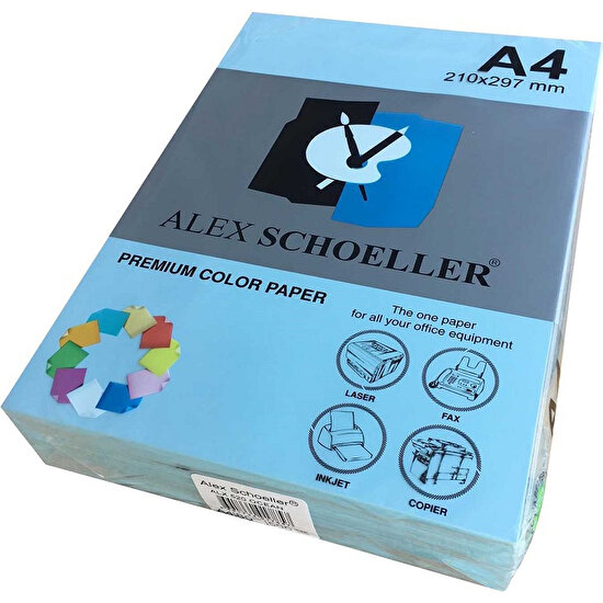 Alex Schoeller A4 Fotokopi Kağıdı 500 lü Açık Mavi 520