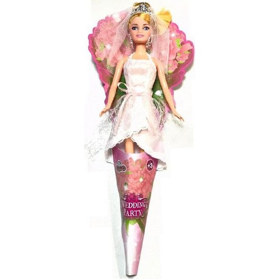 Vardem Oyuncak Külah Pakette Gelinlikli Bebek (11. 5 İnch