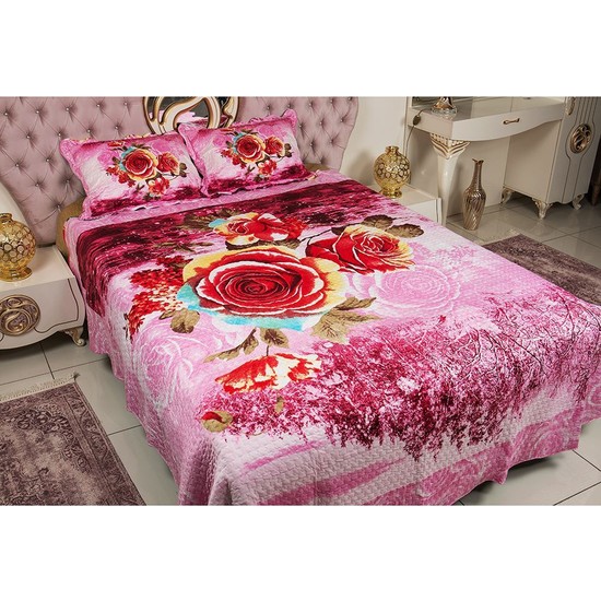 Ev Homeset Çift Kişilik Çift Taraflı Yatak Örtüsü Pu1013
