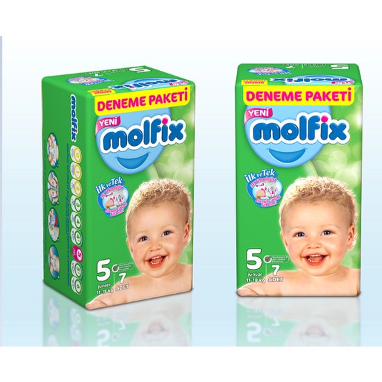Molfix Bebek Bezi Deneme Paketi Junior 5 Beden 7 Adet Fiyatı