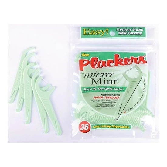 Plackers Micro Mint Çatallı Diş İpi