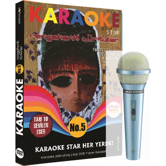 Karaoke Star No:5 Rengahenk Türküler (Mikrofon Hediyeli)