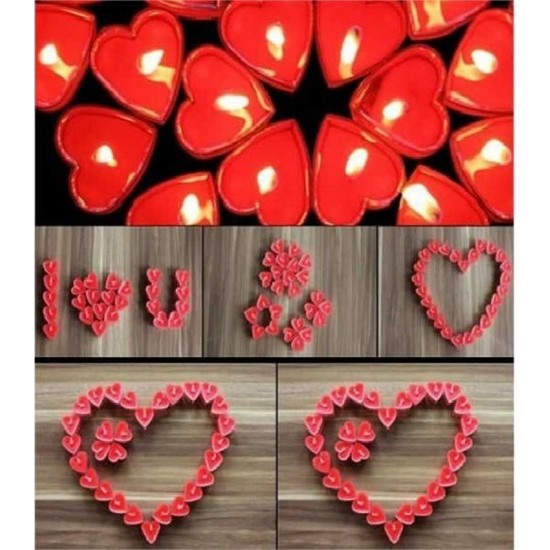 Arsevi 50 Adet Kalp Şeklinde Tealight Mum Fiyatı 