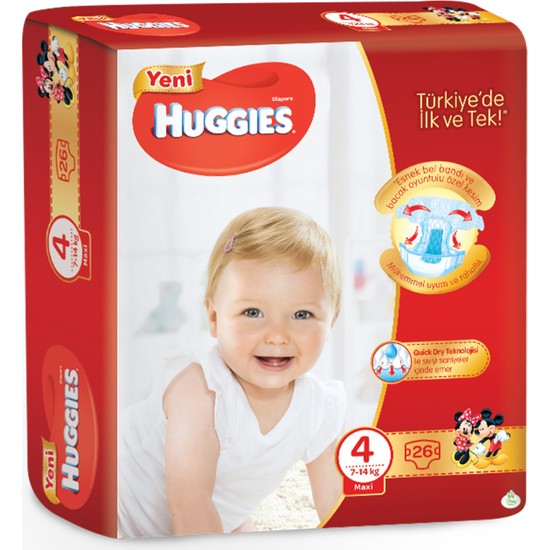 Huggies Bebek Bezi Maxi 4 Beden Ekonomik Paket 104 Adet Fiyatı