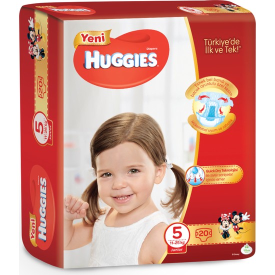 Huggies Bebek Bezi Junior 5 Beden Ekonomik Paket 80 Adet Fiyatı