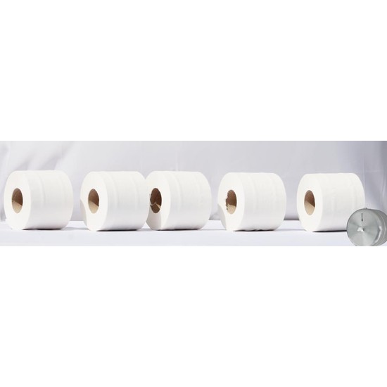 Polente Pratik Mini İçten Çekmeli Tuvalet Kağıdı Koli 12'li (5 kg - 110 mt)