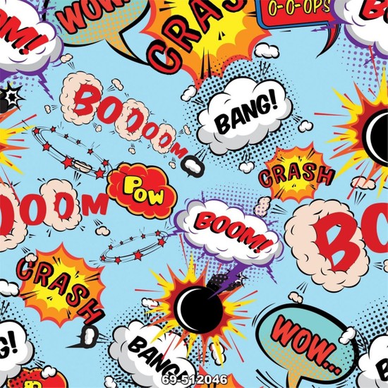 512046 Pop Art Desenli Duvar Kağıdı Fiyatı Taksit Seçenekleri