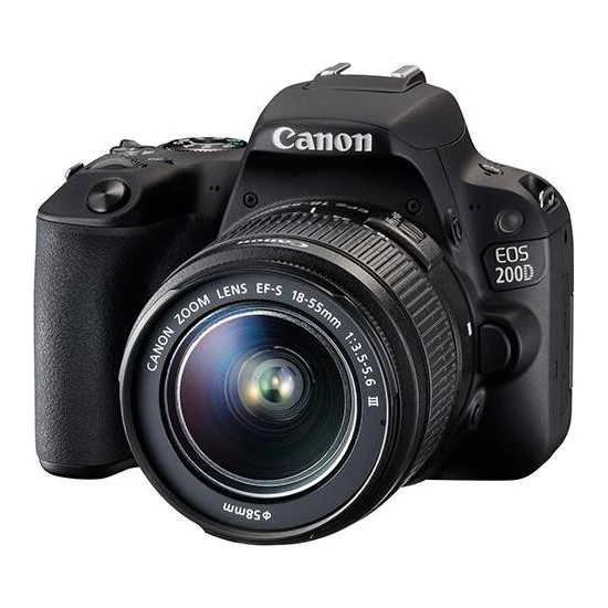 Canon Eos 200D 18-55Mm 24.2Mp 3.0 Dslr Fotoğraf Makinesi