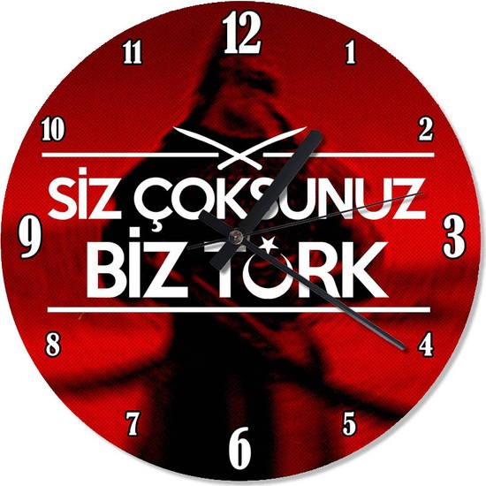 Cakasepetim Siz Çoksunuz Biz Türk Tasarım Duvar Saati 30 X Fiyatı Cakasepetim Siz Çoksunuz Biz Türk Tasarım Duvar Saati 30 X Fiyatı