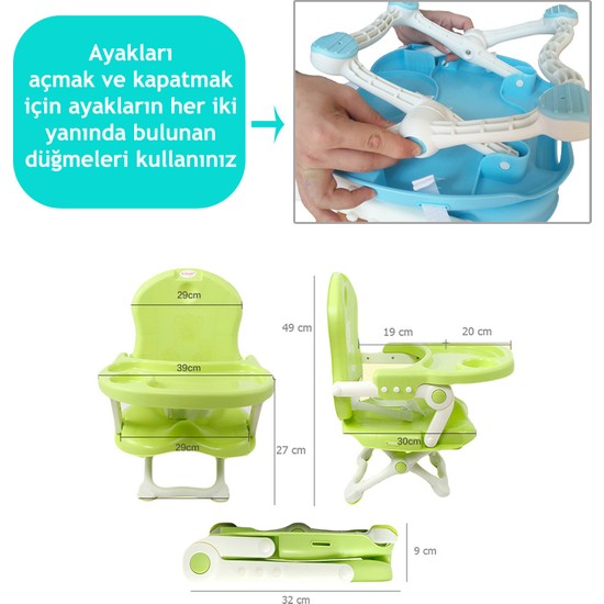 Evokids Portatif Yükseltici Fuşya Mama Sandalyesi + Minder Evokids Portatif Yükseltici Fuşya Mama Sandalyesi + Minder