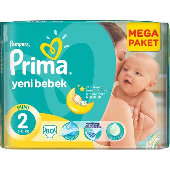 Prima Bebek Bezi Aktif Baby Mini Jumbo 2 Beden 80 Adet Fiyatı