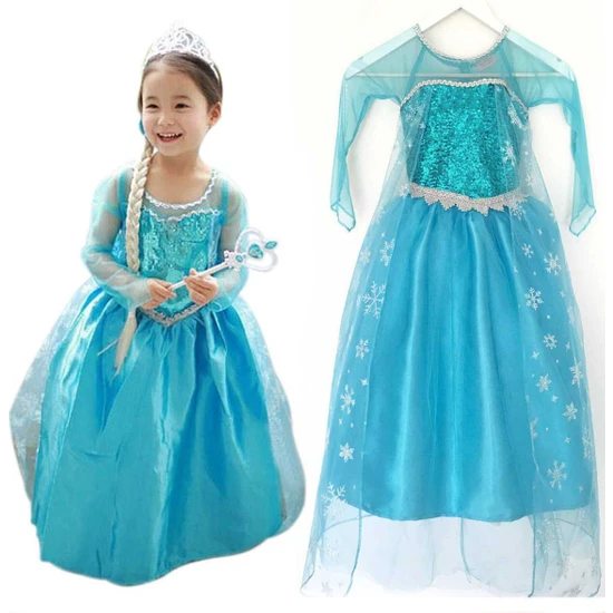 Ek Bebek Prenses Elsa Kostümü