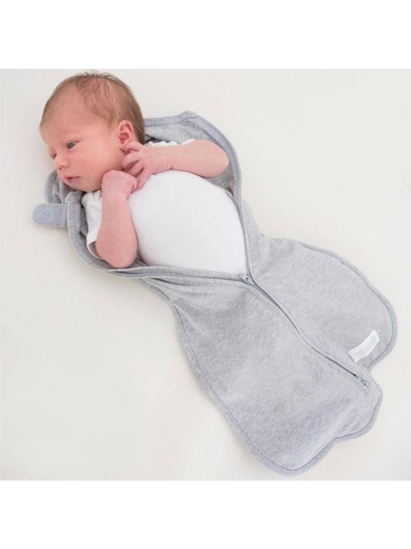 Woombie Air Yazlık Bebek Kundağı Misty Jungle Gri Desenli