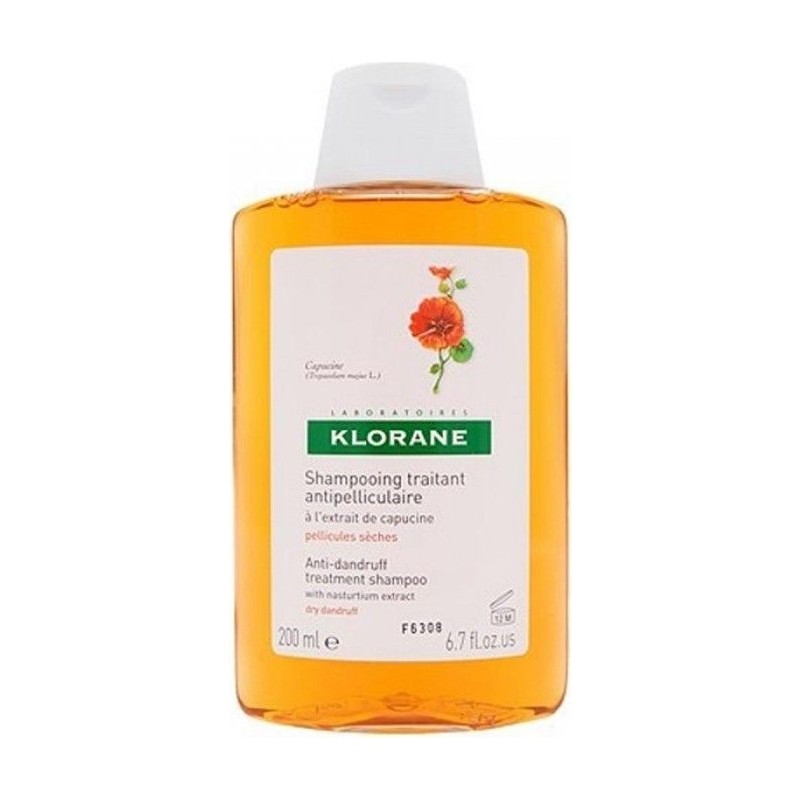 Klorane Capucine Latin Çiçeği Ekstresi İçeren Kuru Kepeğe Karşı Şampuan 200 Ml