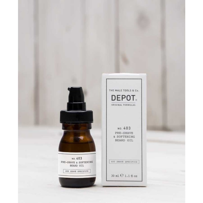Depot No 403 Pre Shave Beard Oil Tıraş Öncesi Yumuşatıcı Sakal Yağı 30Ml