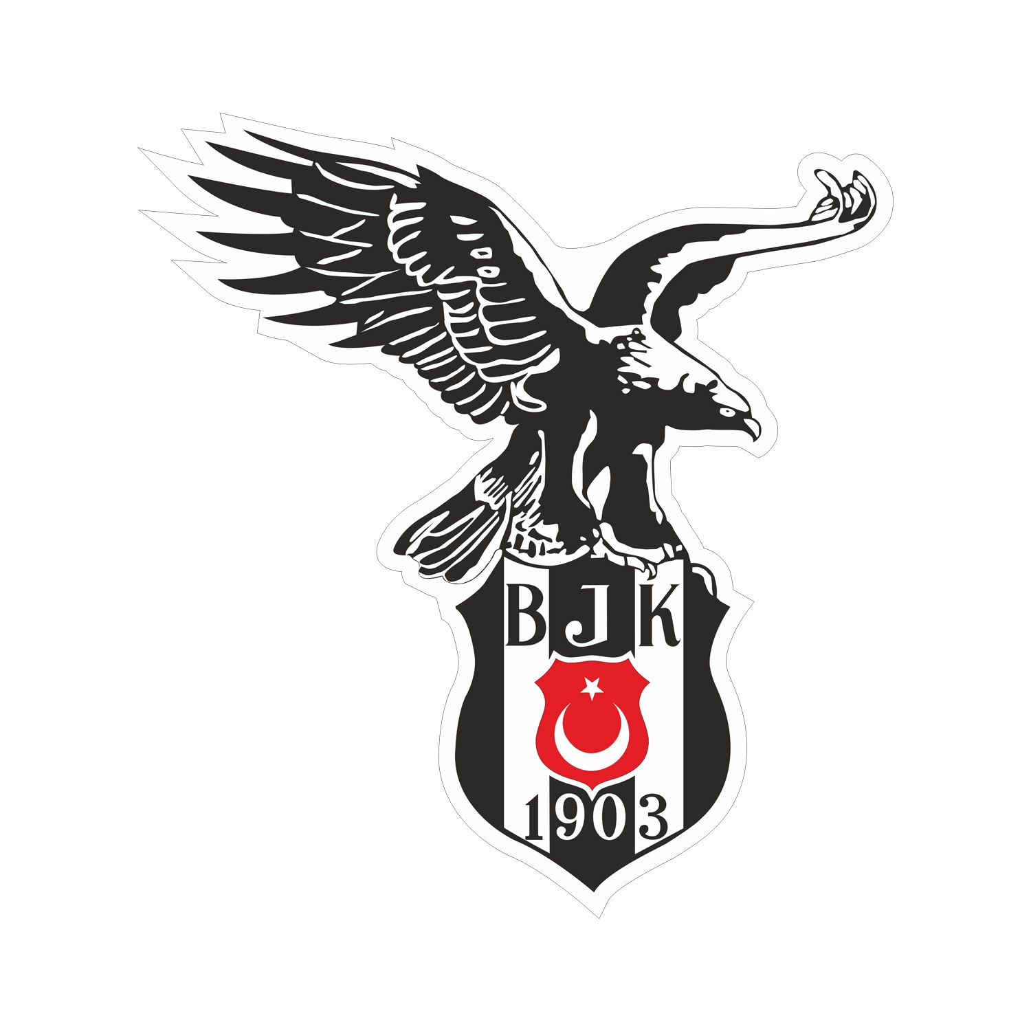 And Sticker Beşiktaş Kartal Renkli Dekoratif Oto Sticker Fiyatı