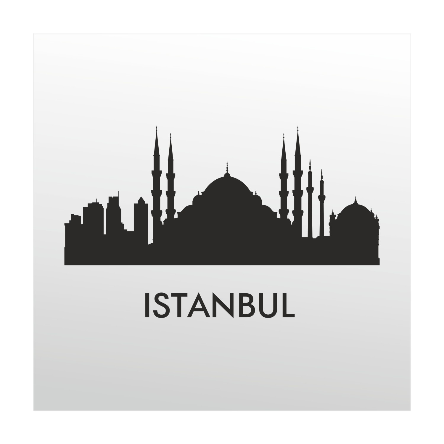 Стамбул силуэт города