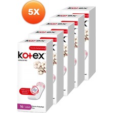 Kotex Uzun Günlük Ped 16'lı Beşli Set