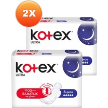 Kotex Ultra Gece Pedi 6'li Ikili Set