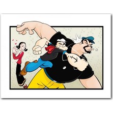 Cakatablo Ahşap Tablo Safinaz ve Temel Reis Ile Kabasakal Yumruk