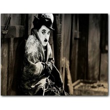 Cakatablo   Ahşap Tablo Charlie Chaplin Altına Hücum Film Görseli