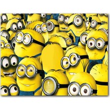 Cakatablo  Ahşap Tablo Çizgi Film Minions Topluluğu