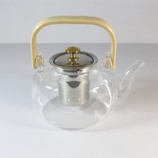 Cooker Teapot 800Ml Süzgeçli Cam Demlik Yk1045