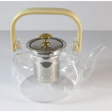 Cooker Teapot 800Ml Süzgeçli Cam Demlik Yk1045