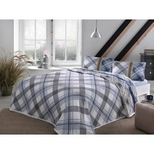 Taç Happy Days Çift Kişilik Pike Seti Floyd V4 Mavi