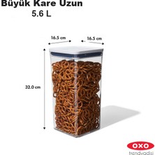 OXO GG Oxo Saklama Kabı Pop Büyük Kare - Uzun - 5.6 Lt