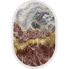 Exclusive Gümüş Saçaklı Dijital Halı Berna Renkli̇