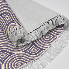 Luxury Home Exclusive Toprak Saçaklı Dijital Halı Oval Amanda Bej