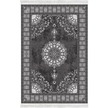 Luxury Home Exclusive Saray Saçaklı Dijital Halı Arlene Gri̇