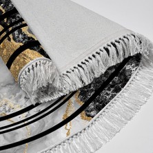 Exclusive Toprak Saçaklı Dijital Halı Berna Gri̇