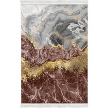 Exclusive Toprak Saçaklı Dijital Halı Berna Renkli̇