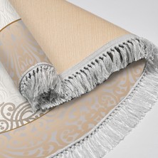 Exclusive Saray Saçaklı Dijital Halı Senay Krem